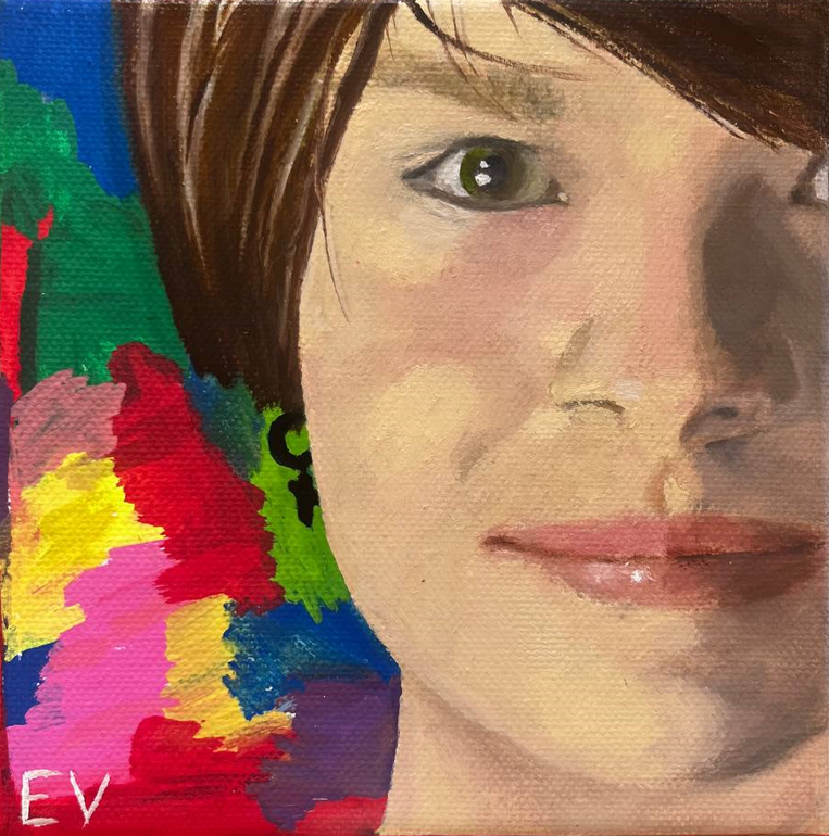 Faces — Girl's portrait, Lena Vanurina, private collection, Cyprus